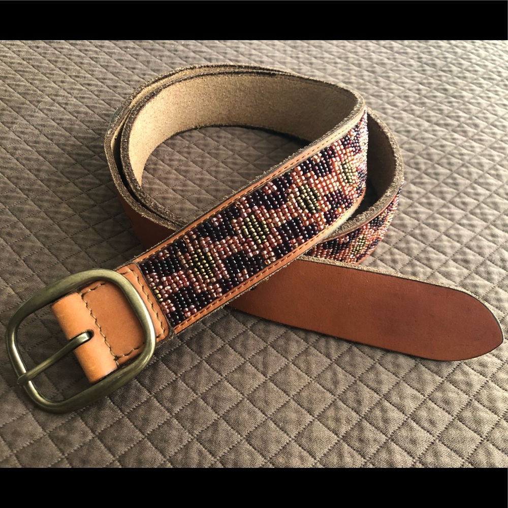 LUCKY BRAND beaded belt - XL